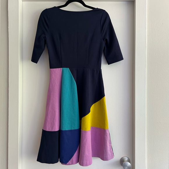 Boden colorful colorblock dress - Picture 2 of 5